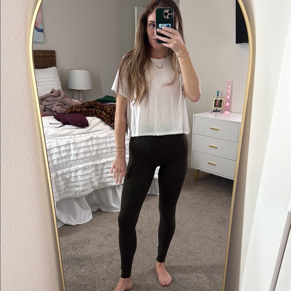 Dark Green Lululemon Leggings in Size 4